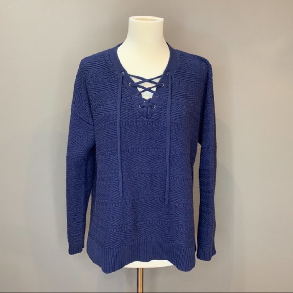 ATHLETA navy Sunset sweater, S.